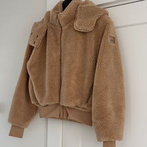 ALO Yoga woman  Brown Sherpa Puffer Jacket